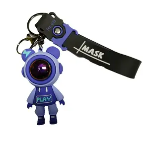 Lightning Bear Keychain Personality Fashion Cartoon Unisex Car Pendant Small Gift Backpack Decoration Portable