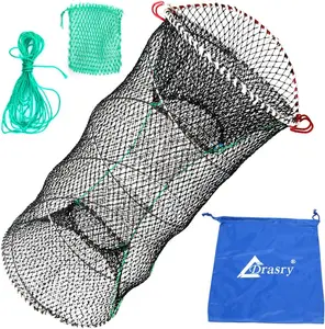 Collapsible Crab Trap – Portable Foldable Fishing Net for Crab, Lobster, Crawfish & Shrimp, Bait Trap Cast Net for Blue Crabs & Fishing Accessories