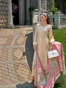 Zariha Beige Anarkali Zariha Beige Anarkali