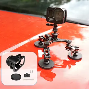 Aluminum Protective Case for GoPro Hero 12 Hero 11/10/9 Black, Back Door Metal Housing Frame, Side Open Wire Connectable Video Cage with 52mm UV Filter for Go Pro 12 11 10 9 Accessories Alloy Camera Durable Lens Mount Security Stabilizer Wireless Video