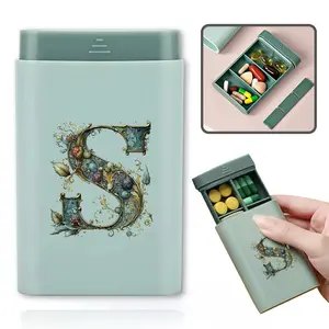 Unique Medicine Organizer Case, Travel Pill Box, Portable Pill Storage Dispenser, Suitable for Travel, Multifunctional Container, Ideal Gift