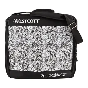 Westcott ProjectMate Craft Storage Bag/WorkStation, Black/Teal (67419-PARENT)