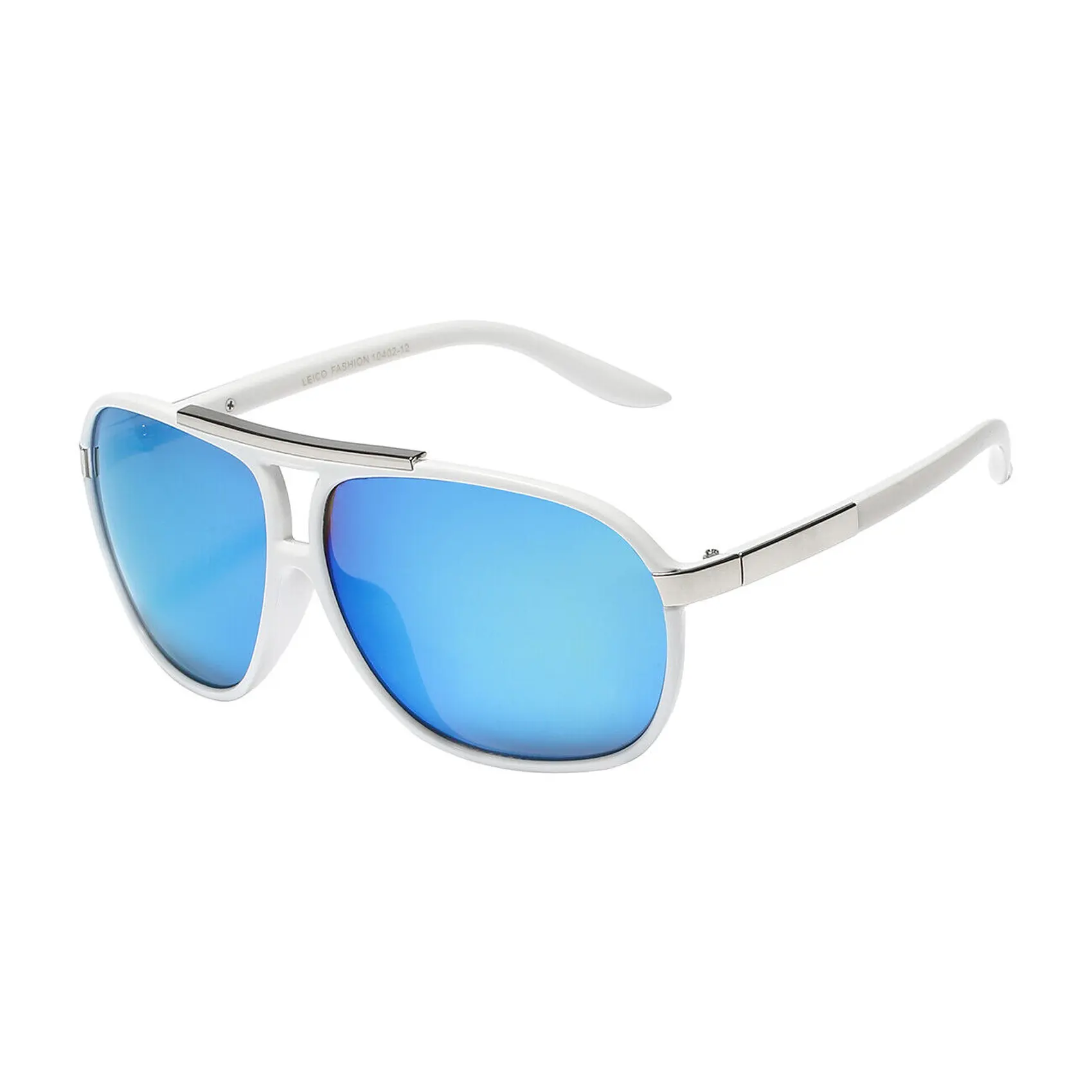Men's Retro Aviator Sunglasses - 80s Vintage Pilot Eyewear, Full Frame Solid Polycarbonate Plastic Frame, Aesthetic Men's Fashion Accessories