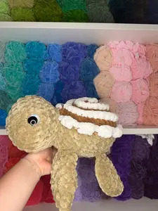 Crochet Jumbo Cinnamon Roll Turtle