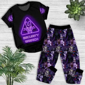 FNAF At Freddy Pajamas, Cute Horror Gamer Sleepwear With Cozy Fit, Comfortable Night Outfit Ideal For Fans And Streamers