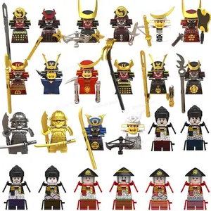 Hot Anime Cartoon Samurai Accessories Bricks Collection Educational Building Blocks Model Toys For Children N326-333 WM6090 6096