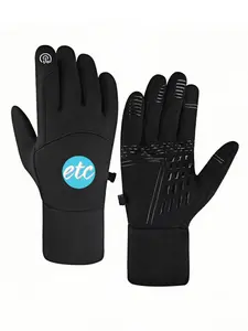 1pc with  2025 New ETCYY Pattern  winter gloves mountaineering gloves Touch Screen Grippy Palm Winter Activities full finger gloves for men women Warmest holiday gifts