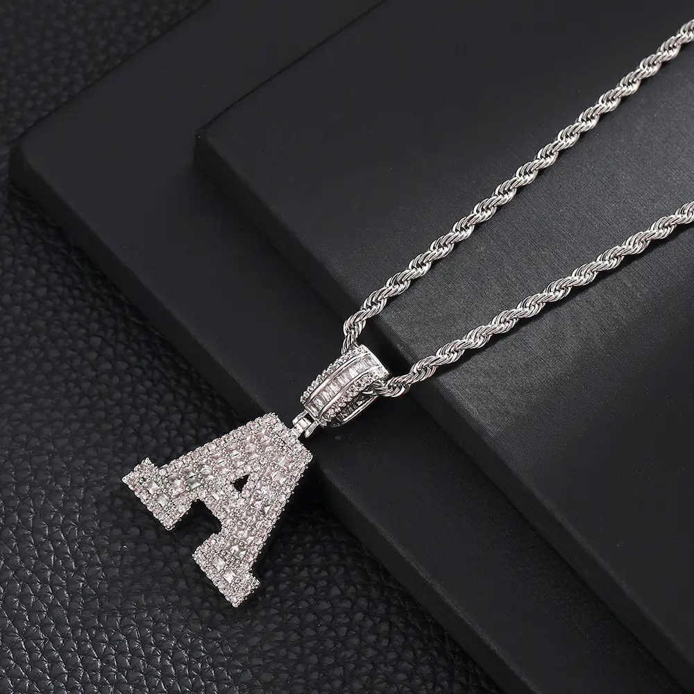 A+20inch Fried Dough Twists chain (silve