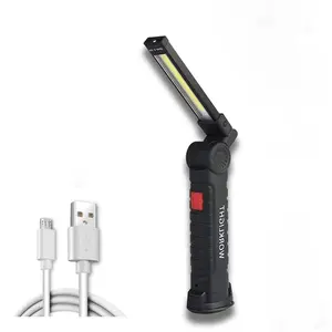 BougeRV  LED Work Light Rechargeable, Portable Work Lights with Magnetic Base, 5 Modes, Hanging Hook and Water-Resistant Magnetic LED Light for Car Repair, Emergency Use (1pcs)