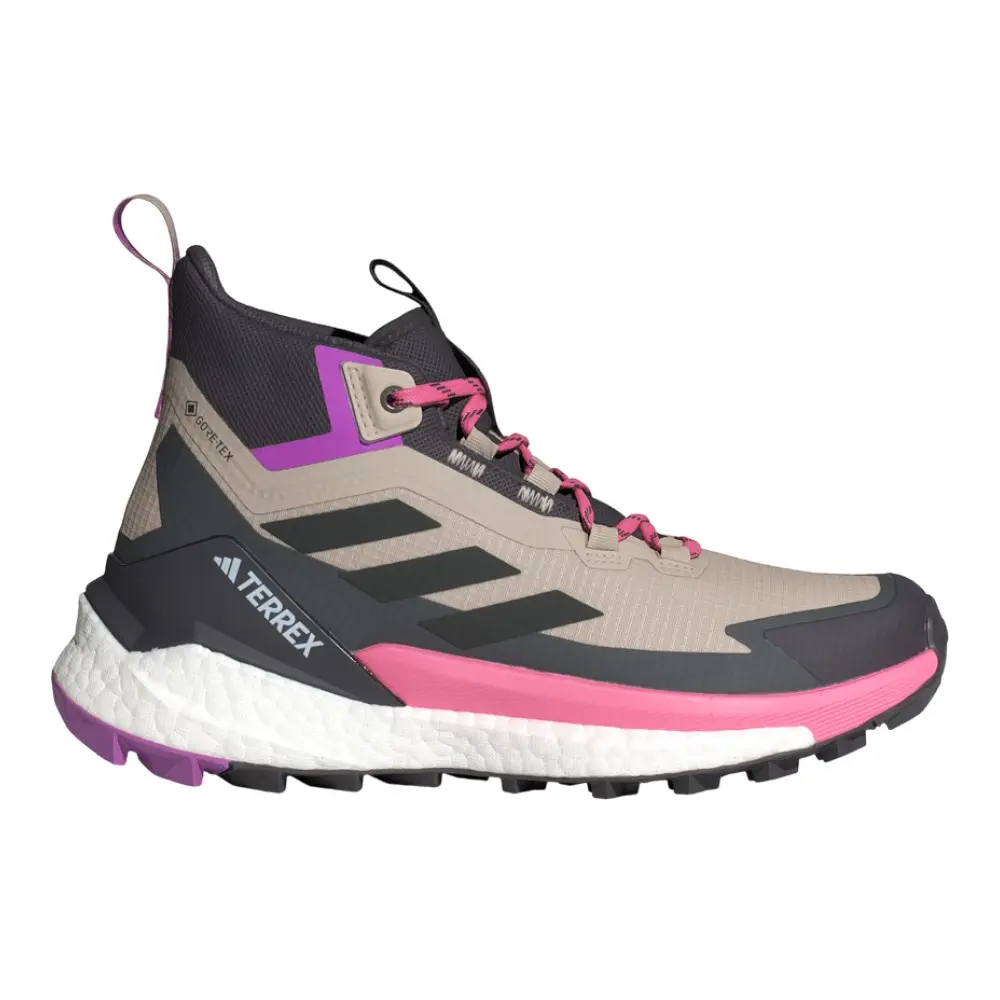 adidas Womens Terrex Free Hiker 2.0 Gore-Tex Hiking Hiking Sneakers Shoes - Beige, Black, Pink