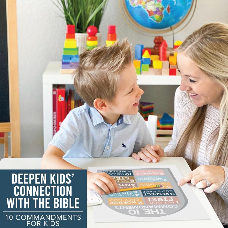 Bible Posters | Set of 9 | Sunday School Classroom Decoration Sticker Learning Tool