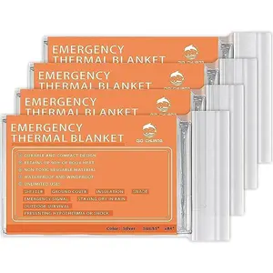 Thermal Emergency Blankets (4 Pack)