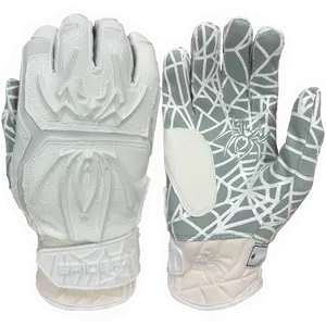 Spiderz HYBRID Batting Gloves - White/White Spiderz HYBRID Batting Gloves - White/White
