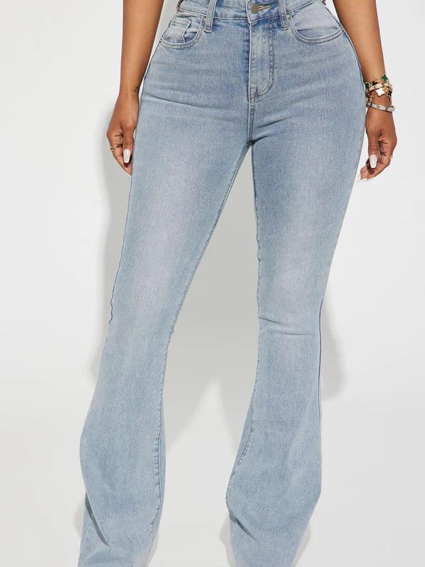 San Diego Sculpting Stretch Flare Jeans - Light Wash