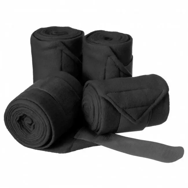 Professional's Choice Polo Wraps - 9-Foot Length, Set of 4, Premium Double-Sided Fleece Horse Leg Support