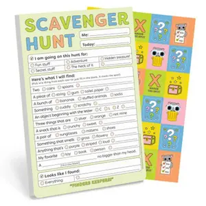 Kids Scavenger Hunt Playtime Notepad