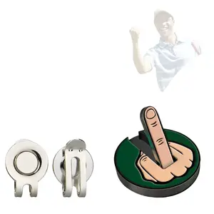 Golf Hat Clip with Magnetic Ball Marker – 25mm (8 Colors)