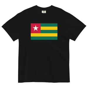Togo Flag T-Shirt | Unisex Premium Heavyweight Tee | National Emblem & Patriotic Apparel