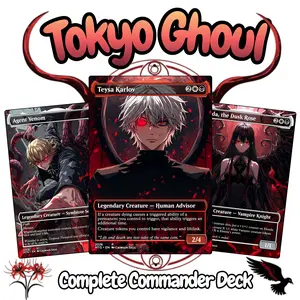 Ghoul Tribal Deck Proxy MTG – MTG Commander Anime Horror Theme | Custom Proxy Card Set | Casual EDH Play + Token