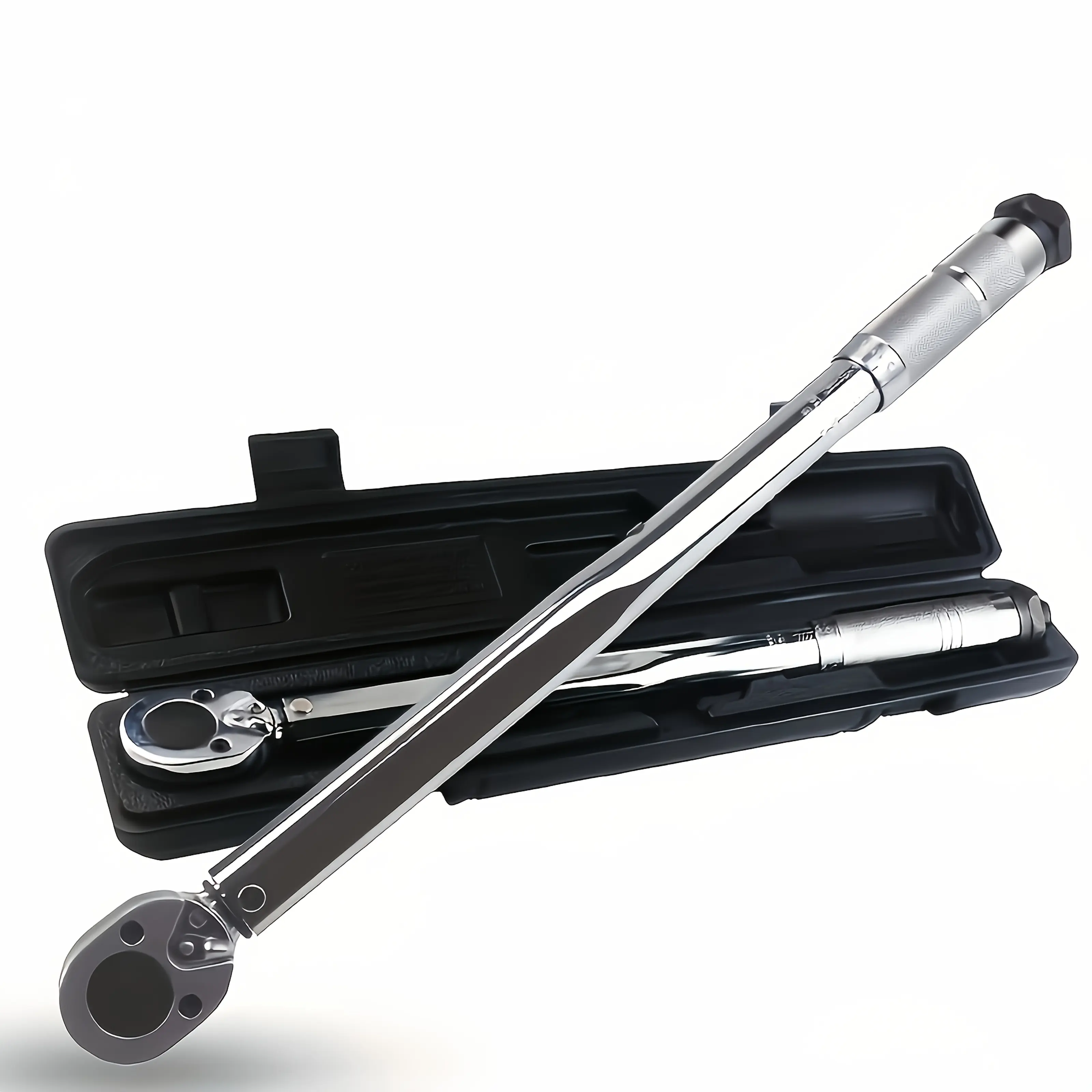 1/2-Inch Drive Click Heavy-Duty Torque Wrench, 25-155 ft-lb (33.9-338.9 Nm) - Basics Mechanic Work Tools for Car Automotive Maintenance