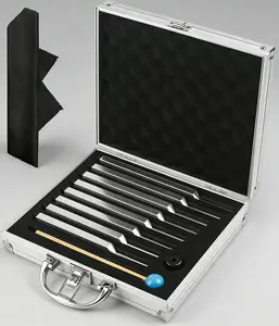 8PCS Angel Tuning Fork Sound Healing Set with Hammer & Cloth for Meditation & Chakra Balancing