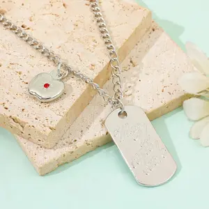 Sylus & Caleb Pendant Necklace Love and Deep Space Game Cosplay Peripheral Fashion Jewelry Gift for Fans