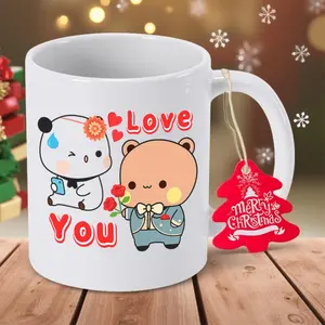 Unique Ceramic Coffee Mug Featuring Bubu and Dudu Ideal for Gifting on Birthdays Holidays or Special Occasions Perfect Hand Wash Recommended Suitable for Living Room Use