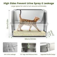 Litter box with lid - 23.6” x 15.7“ x 11.8”