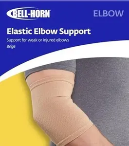 Bell-Horn: Elastic Elbow Support Color: Beige Size: Large