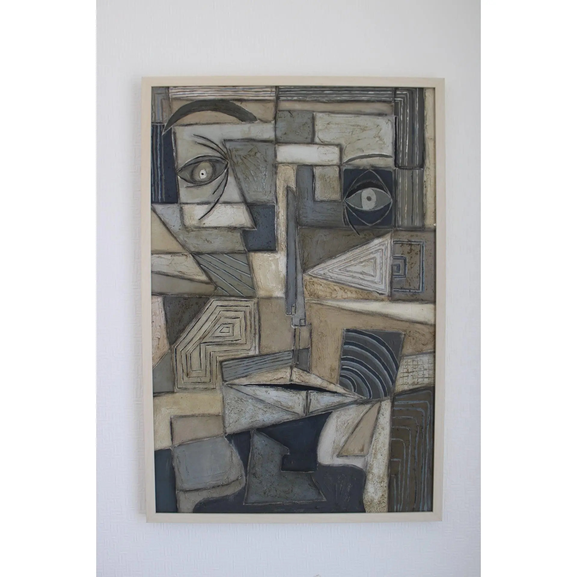 Angela Dickerson Architect Face Original Framed Artwork