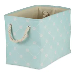 Bone Dry Trellis Paw Rectangle Pet Bin Large