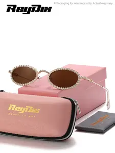 1 Piece ReyDix Unisex Oval Full Frame Sunglasses Exquisite Craftsmanship Refined Luxury Sunglasses UV400