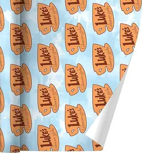 Gilmore Girls Luke's Diner Gift Wrap Wrapping Paper Rolls, Christmas Holiday Gift Wrap