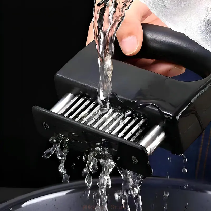 Okkfine Meat Tenderizer Tool, Upgraded ABS + Durable Stainless Steel Ultra-sharp Needle Blade, Easy To Press, Chicken Tenderizer Tool, Cooking Gadget for Tenderizing Chicken, Steak, Veal, Barbecue