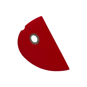 Red Mini Silicone Bowl Scraper