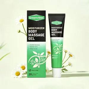 GREENVIBES Moisturizing Body Massage Gel, Gentle Hydrating Skin Care for Discomfort Relief & Daily Use, 20g Tube (Bath & Body Care)