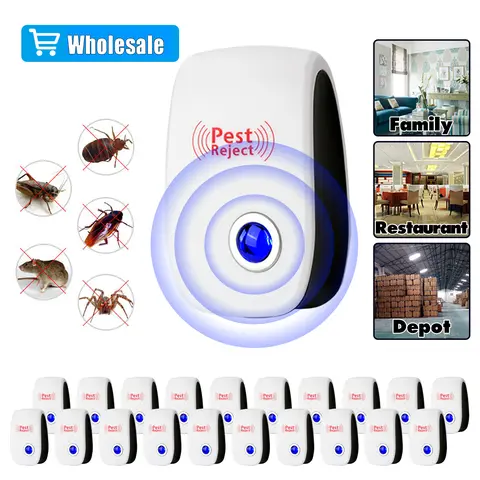Dazone Wholesale Ultrasonic Pest Repeller for Mice Rats Spiders Roaches & Insects Indoor Home Restaurant Garage Use Effective Pest Control Device