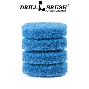 3in Blue Scrubbing Pads Refill - Stiff - Kitchen & Cookware Cleaning | 3in-P4B-refill-DB