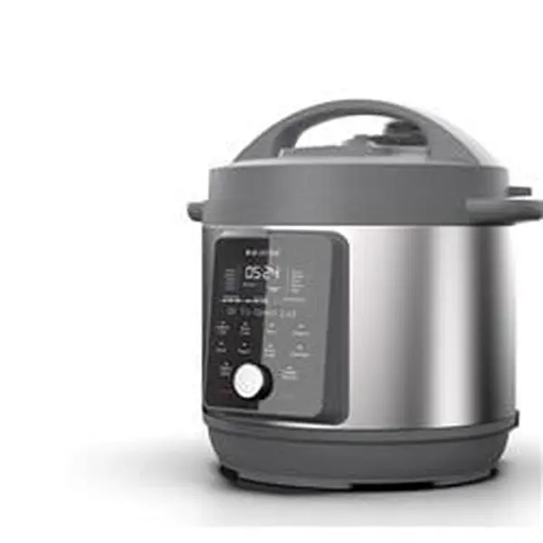 Instant Pot Duo Plus 8 qt. Programmable Digital Pressure Cooker - Aluminum/Steel Construction, 15 Customizable Smart Programs, Black-on-White Easy-to-Read Display with Full Cooking Progress, Black & Silver Home Kitchen Finish