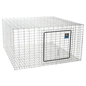 Pet Lodge Galvanized Rabbit Hutch – Stackable, Chew-Proof  Steel Wire Cage
