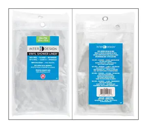 Interdesign 4908596 72 x 72 in. Clear Shower Curtain Liner
