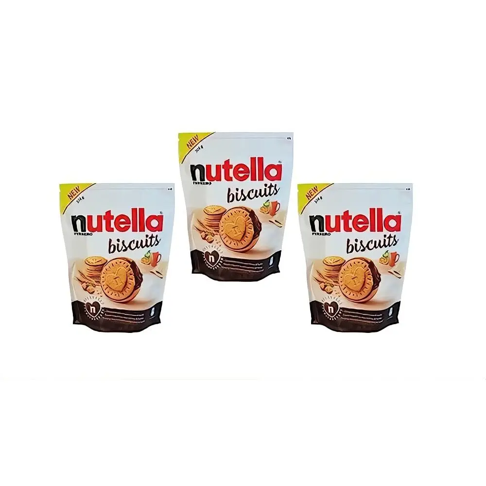 (pack of 3)Nutella Biscuits Cookies, Sweet Snack Pack with Hazelnut Spread, 9.7 oz | Sweet snack, lunch snack, cookie snack packs, Nutella Biscuits Cookies with hazelnut spread for snacking anytime