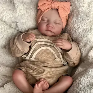 Handmade Vinyl Reborn Doll, Soft Touch, Collectible Dolls, 17 Inch Realistic Full Body Girl Doll, Anatomically Correct, Washable, Perfect Christmas Gift/birthday Present
