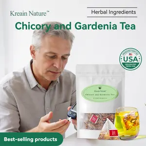 Kreain Nature 2 Chicory and Gardenia Herbal Tea Ready to Eat Convenient Beauty & Wellness | Orange Peel & Chrysanthemum – Cool Relief from Heat| 12 Tea Bags-B Healthy Beverage