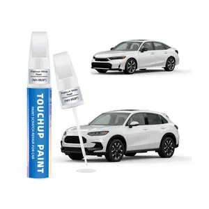 Platinum White Pearl (NH-883P) Touch Up Paint for Honda 2-in-1 Car Scratch Repair Pen for Rock Chips, Door Scratches & Paint Nicks Exact Color Match Quick Dry DIY Fix for Civic Accord CR-V