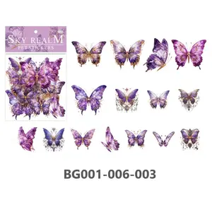 Pack Butterfly Design Sticker,30pcs/pack, Decorative Sticker For DIY Scrapbook Journal