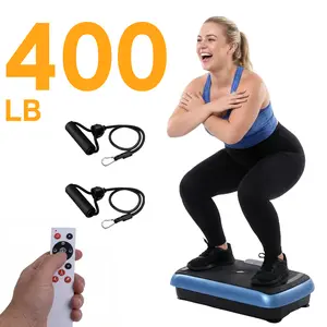 HopHorse 3D Vibrating Plate Exercise Machine with Remote Control – 1-99 Speed Levels, 5 Auto Modes, 400LB Whole Body Workout Fitness Equipment for Home Gym, Women & Men Gift