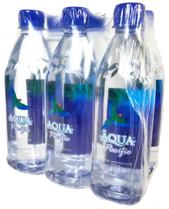 6 Pack - Aqua Pacific Fiji Natural Artesian Mineral Water (500ML Bottles) - PH8 Beverage
