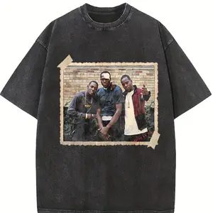 PAID IN FULL Mitch Ace & Rico Vintage Photo Classic Hood Hip Hop Movie T-Shirt Crewneck Cotton Streetwear