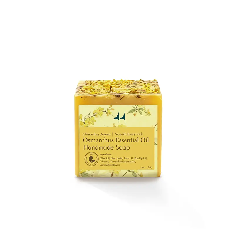 MAKEUP FOREST Osmanthus Essential Oil Handmade Soap 100G with Olive Oil Shea Butter Palm Oil and Osmanthus Flowers